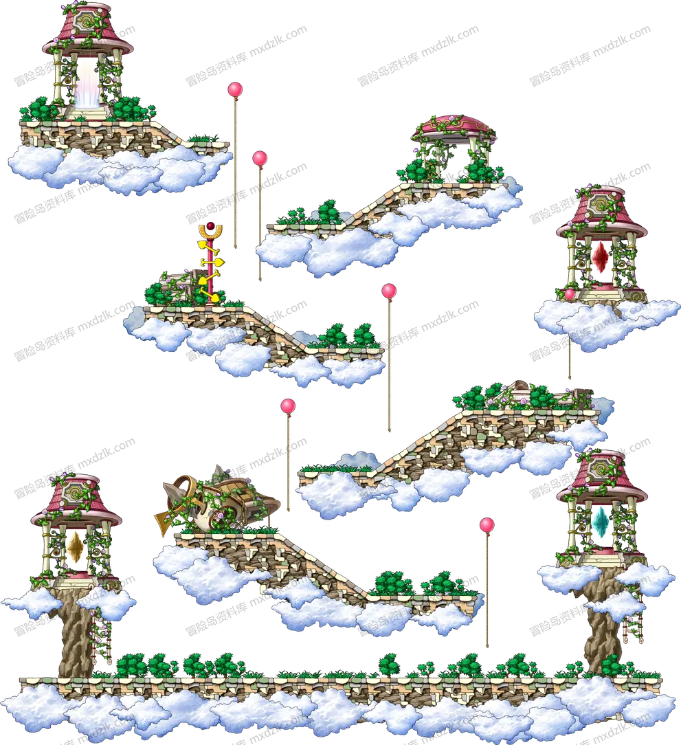 天空楼梯Ⅰ地图全貌