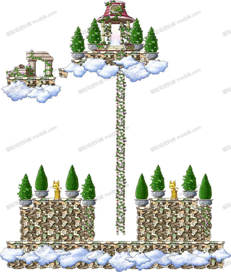 天空楼梯Ⅱ地图全貌