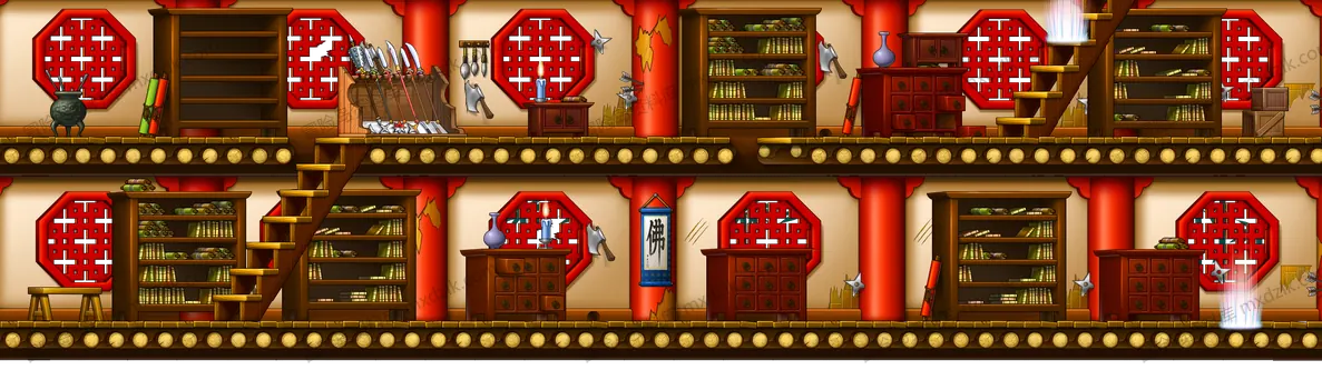 藏经阁三到四层地图全貌