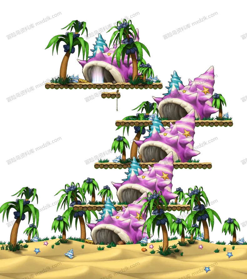 红螃蟹海滩2地图全貌