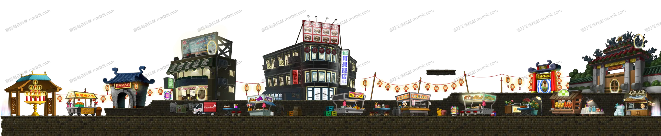 不夜城地图全貌