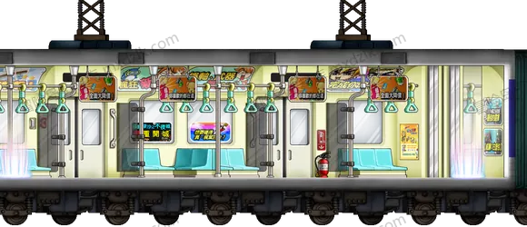 捷運車廂內部3地图全貌