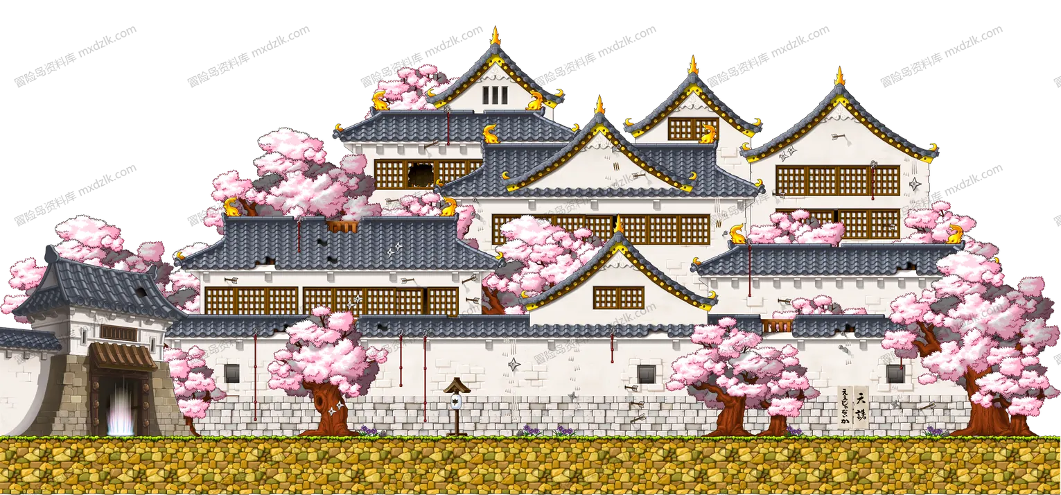 楓城 城門内地图全貌